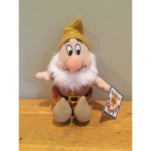 Disney‎ Plush Dwarf Doc Doll Snow White 10" Toy Factory Seven Dwarfs